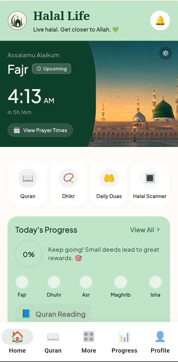 Halal Life Mobile App Screenshot