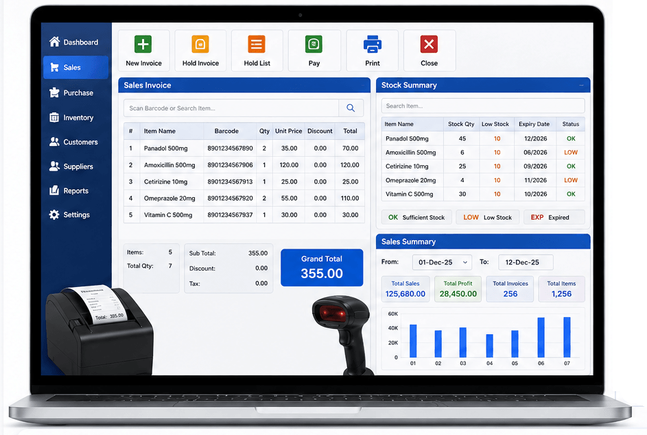 Pharmacy Inventory and POS Management System
